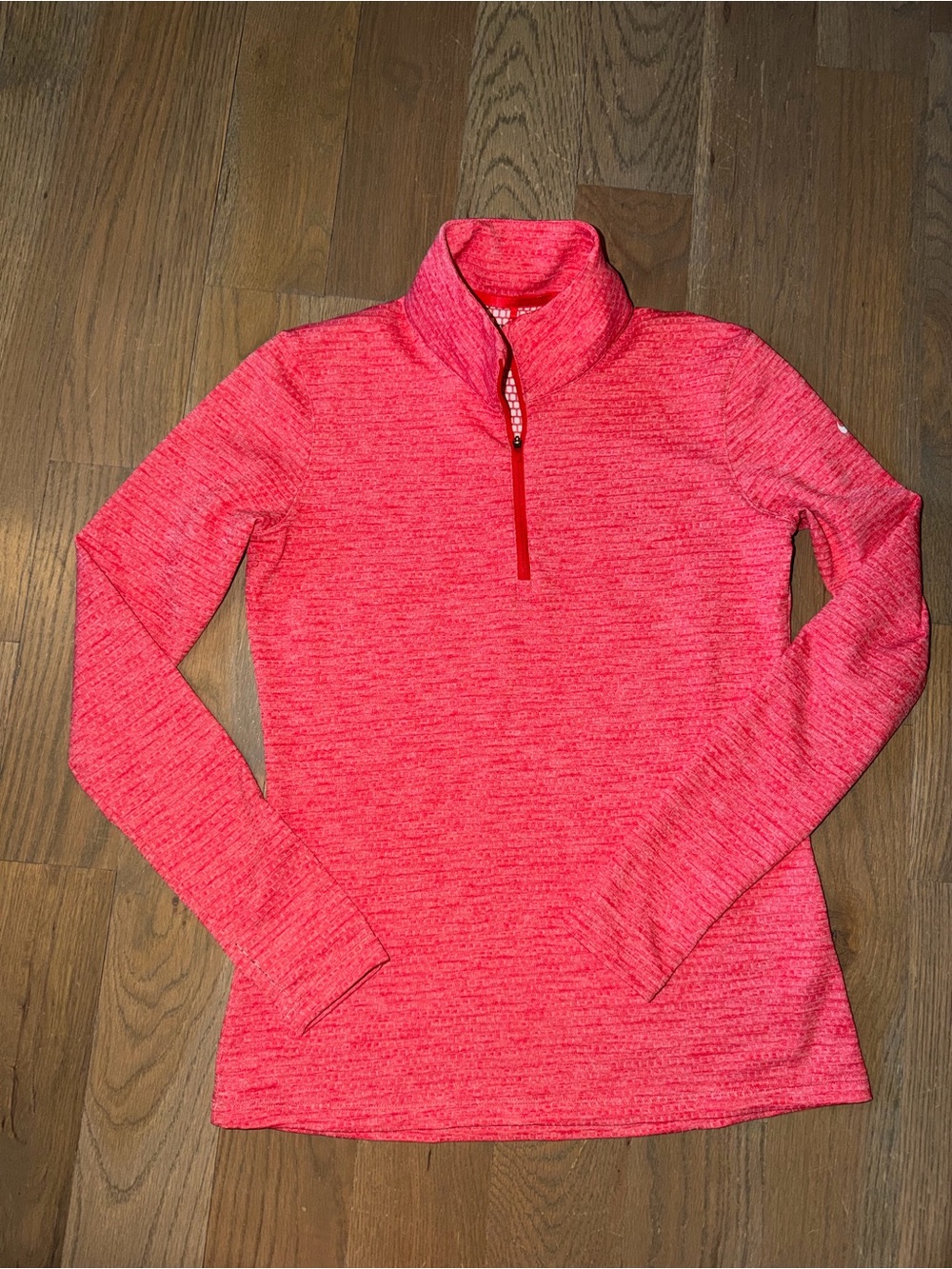 Women’s Nike Golf Pink Dry Fit Half-Zip Pullover sz Medium thumbholes
